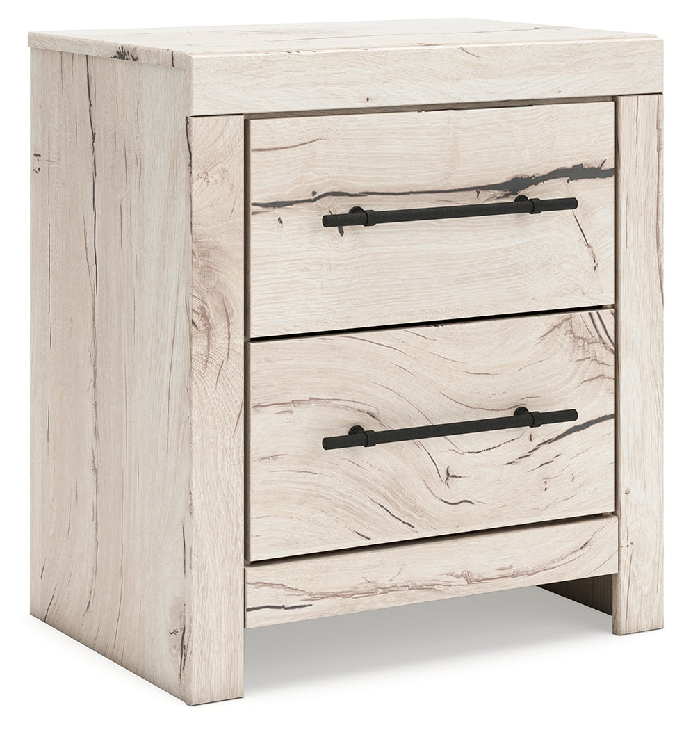 Furniture City Slidell - Ashley Furniture - Lawroy Bedroom - Two Drawer Night Stand / Light Natural - B2310-92
