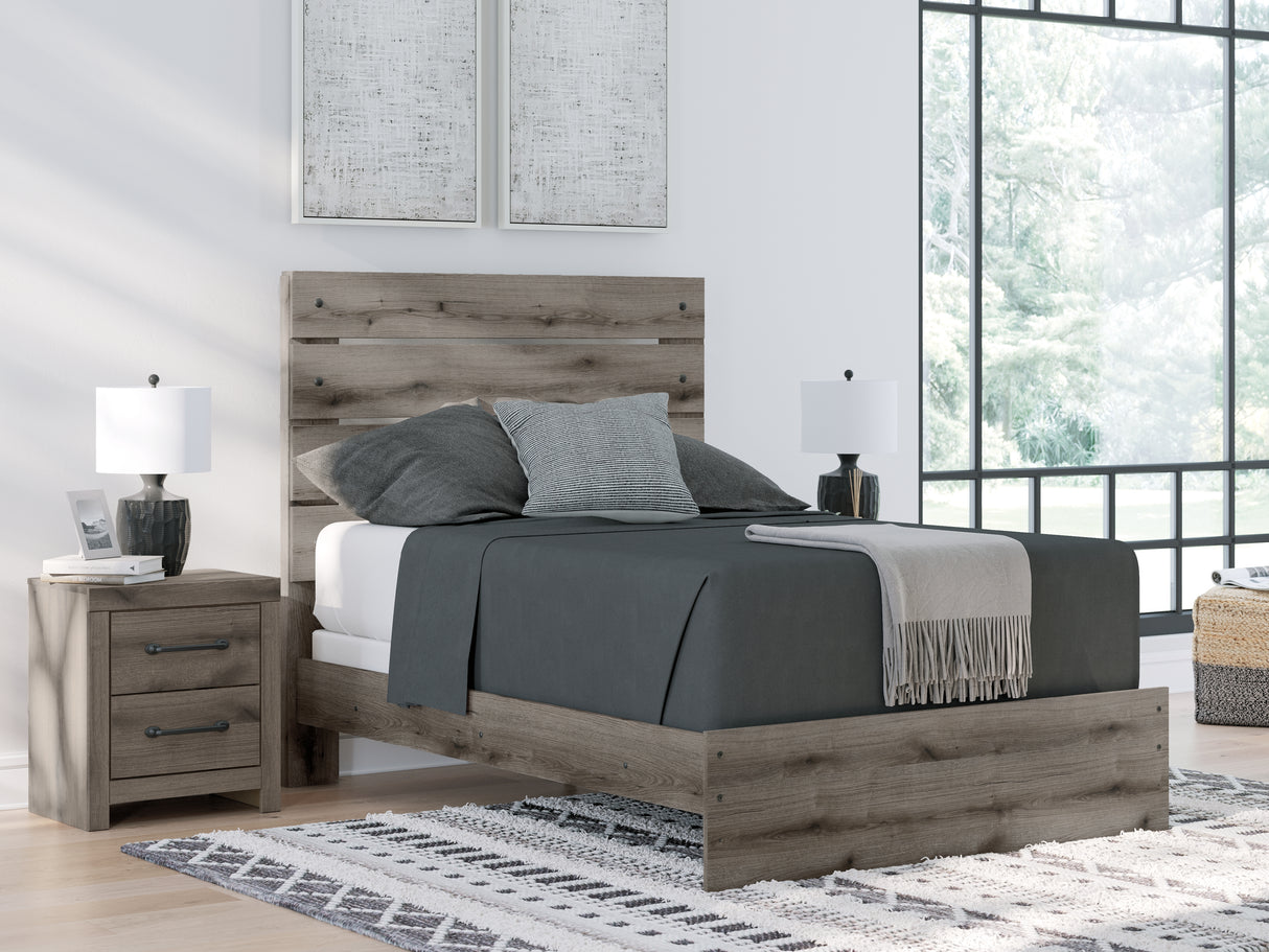 Furniture City Slidell - Ashley Furniture - Graystorm Bedroom - Full Panel Bed / Brown Gray - PCB2405B13