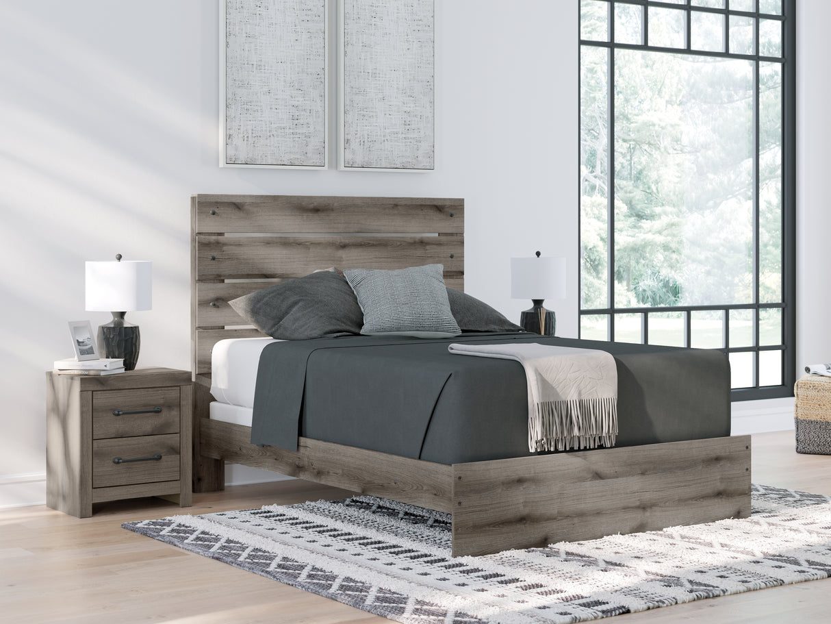 Furniture City Slidell - Ashley Furniture - Graystorm Bedroom - Queen Panel Bed / Brown Gray - PCB2405B2