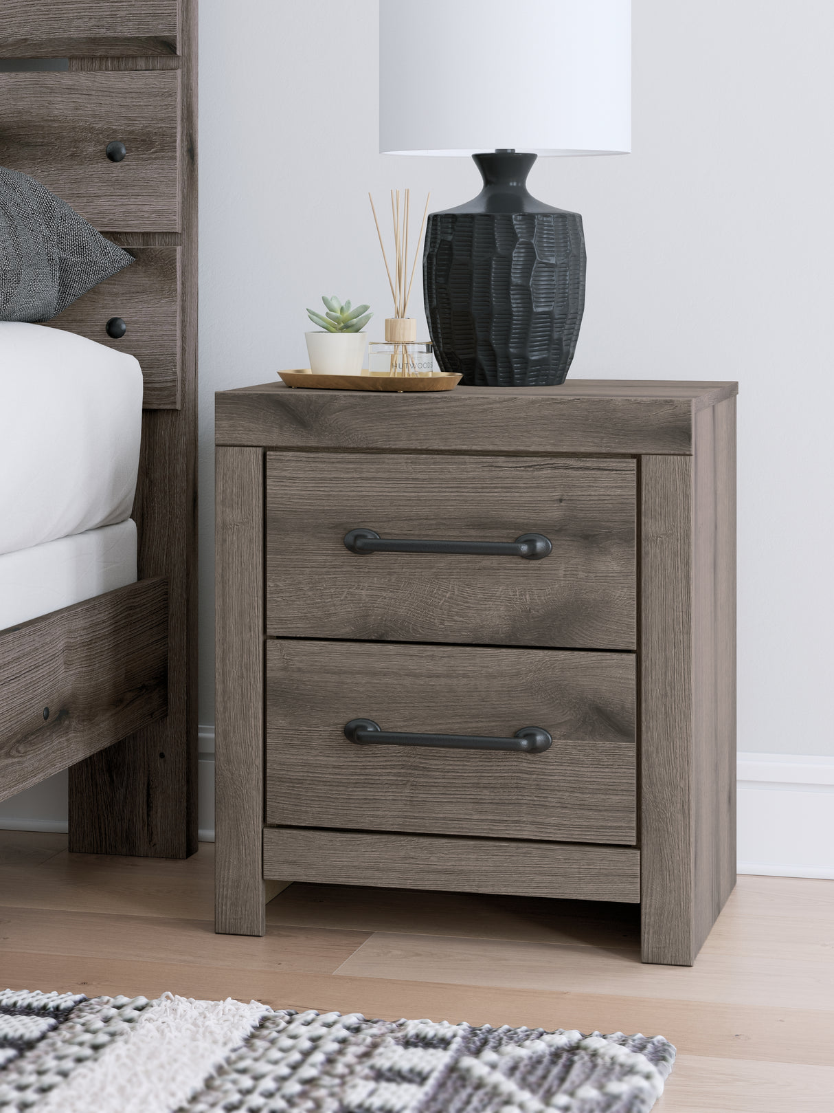 Furniture City Slidell - Ashley Furniture - Graystorm Bedroom - King Panel Bed / Brown Gray - PCB2405B8