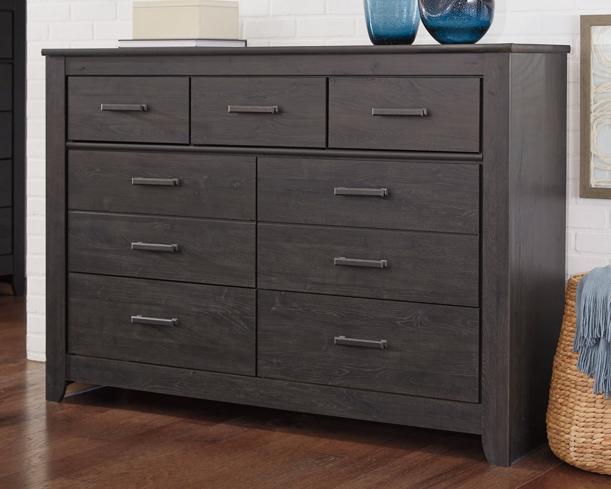Furniture City Slidell - Ashley Furniture - Brinxton Bedroom - Seven Drawer Dresser / Charcoal - B249-31
