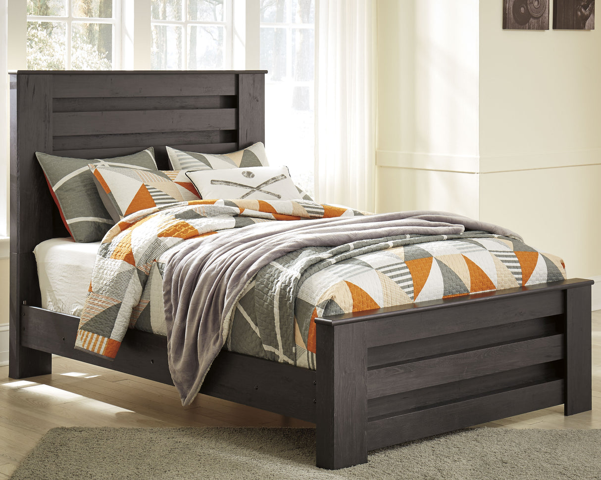 Furniture City Slidell - Ashley Furniture - Brinxton Bedroom - Full Panel Bed / Charcoal - B249B5