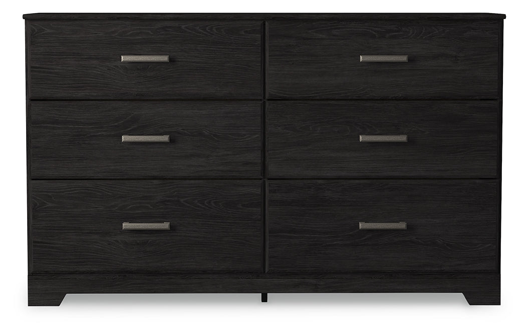 Furniture City Slidell - Ashley Furniture - Belachime Bedroom - Six Drawer Dresser / Charcoal - B2589-31