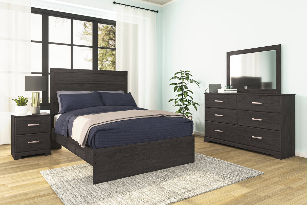 Furniture City Slidell - Ashley Furniture - Belachime Bedroom - Dresser and Mirror / Charcoal - B2589B1