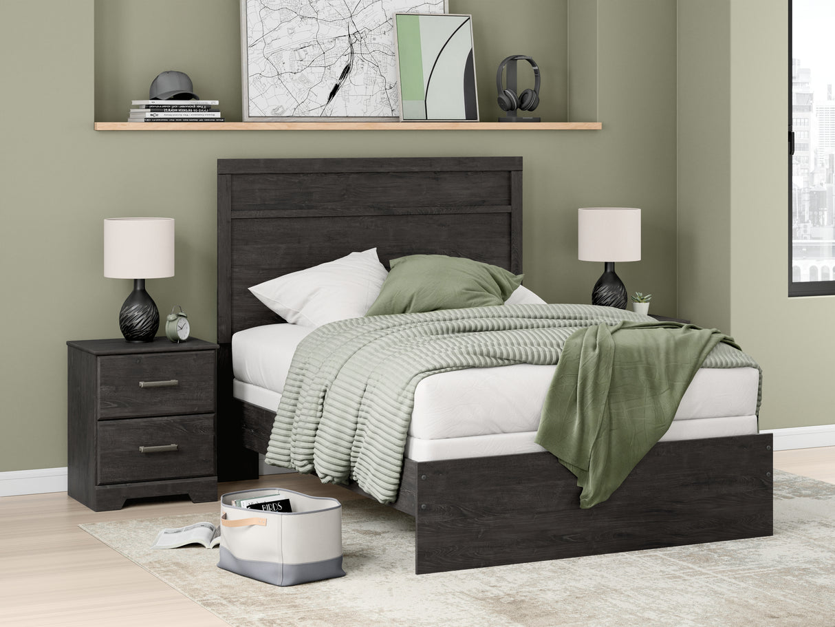Furniture City Slidell - Ashley Furniture - Belachime Bedroom - Full Panel Bed / Charcoal - B2589B5