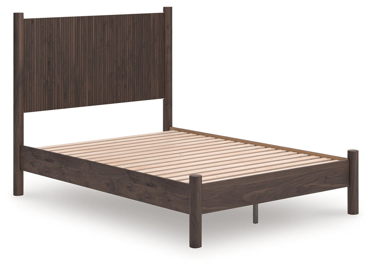 Furniture City Slidell - Ashley Furniture - Pamytta Bedroom - Full Panel Platform Bed / Brown - PCB2614B4
