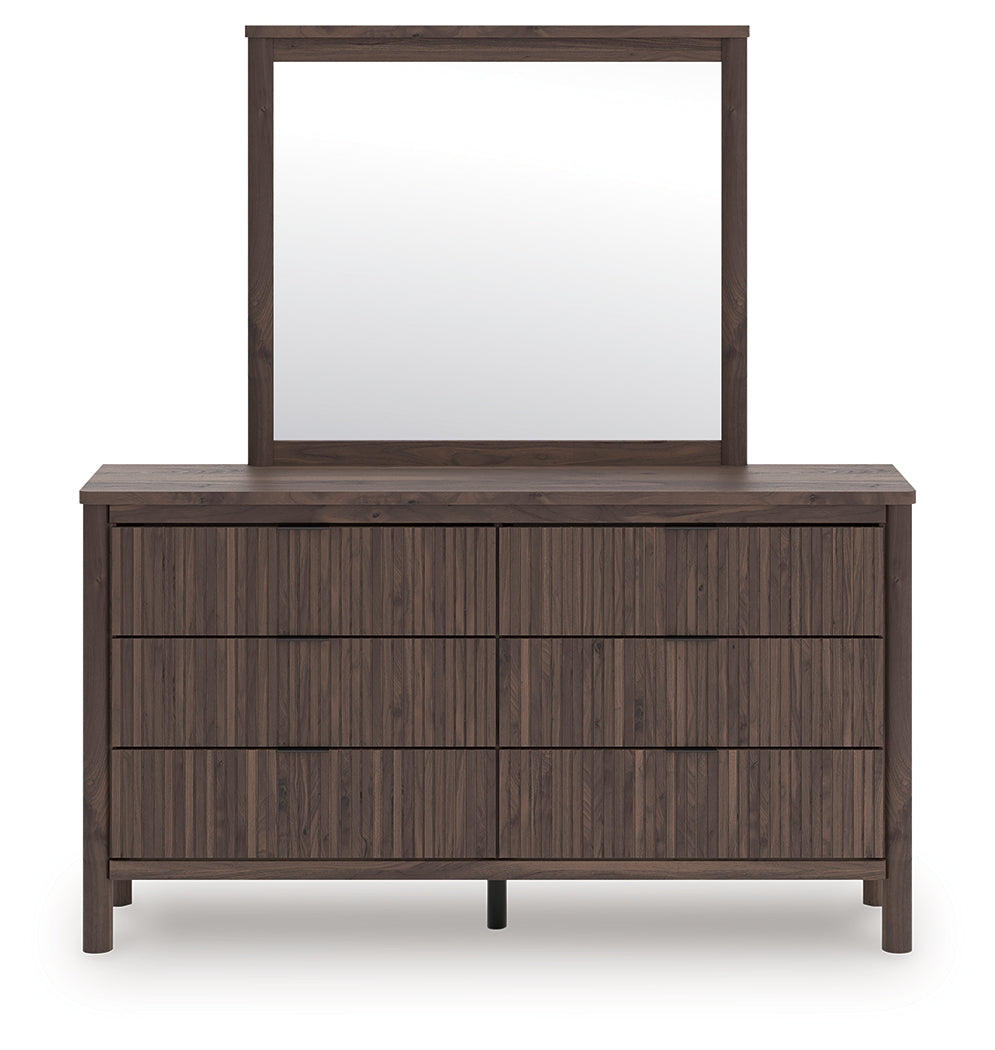 Furniture City Slidell - Ashley Furniture - Pamytta Bedroom - Dresser and Mirror / Brown - PCB2614B1