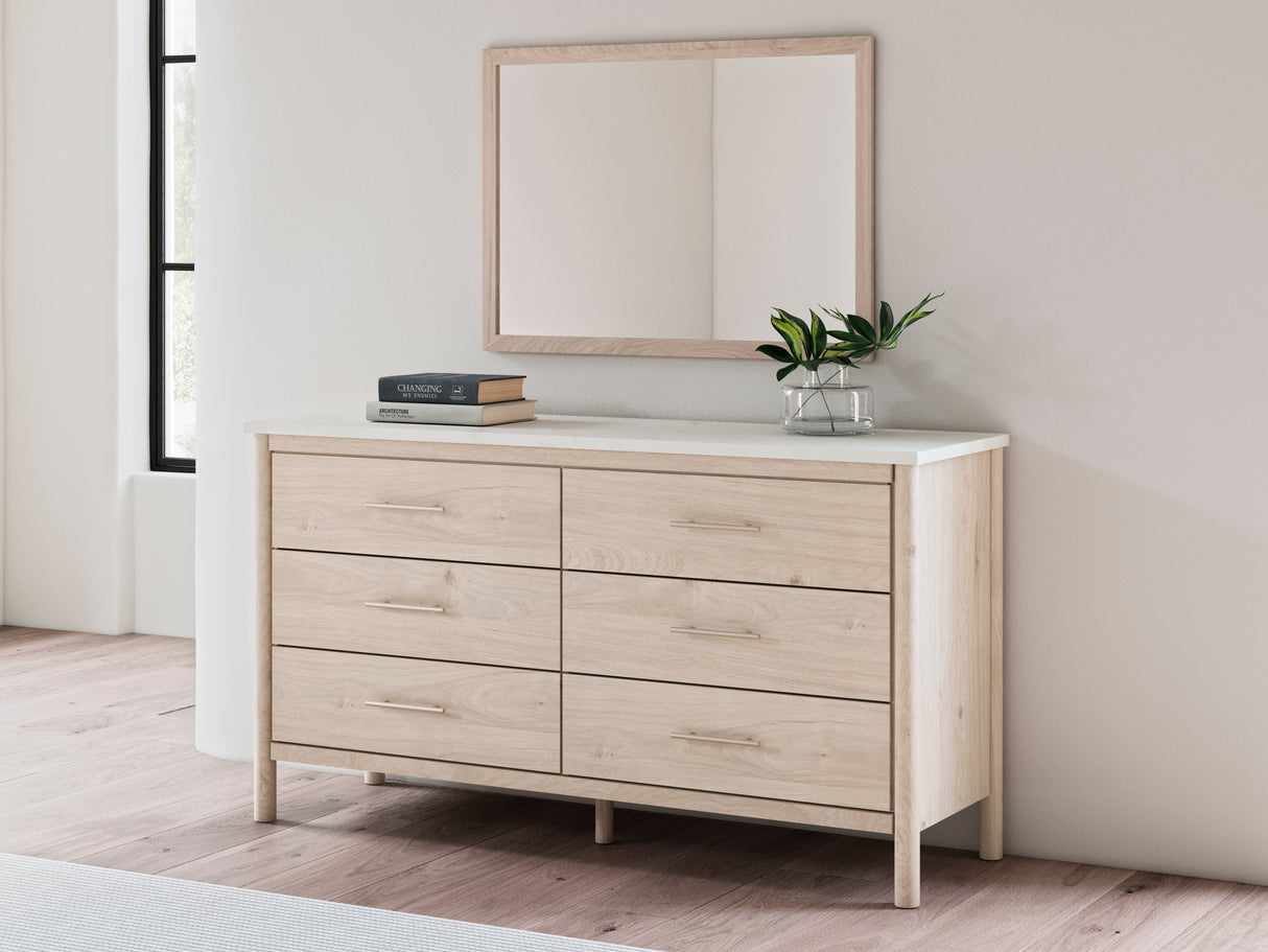 Furniture City Slidell - Ashley Furniture - Cadmori Bedroom - Dresser and Mirror / Two-tone - B2615B1