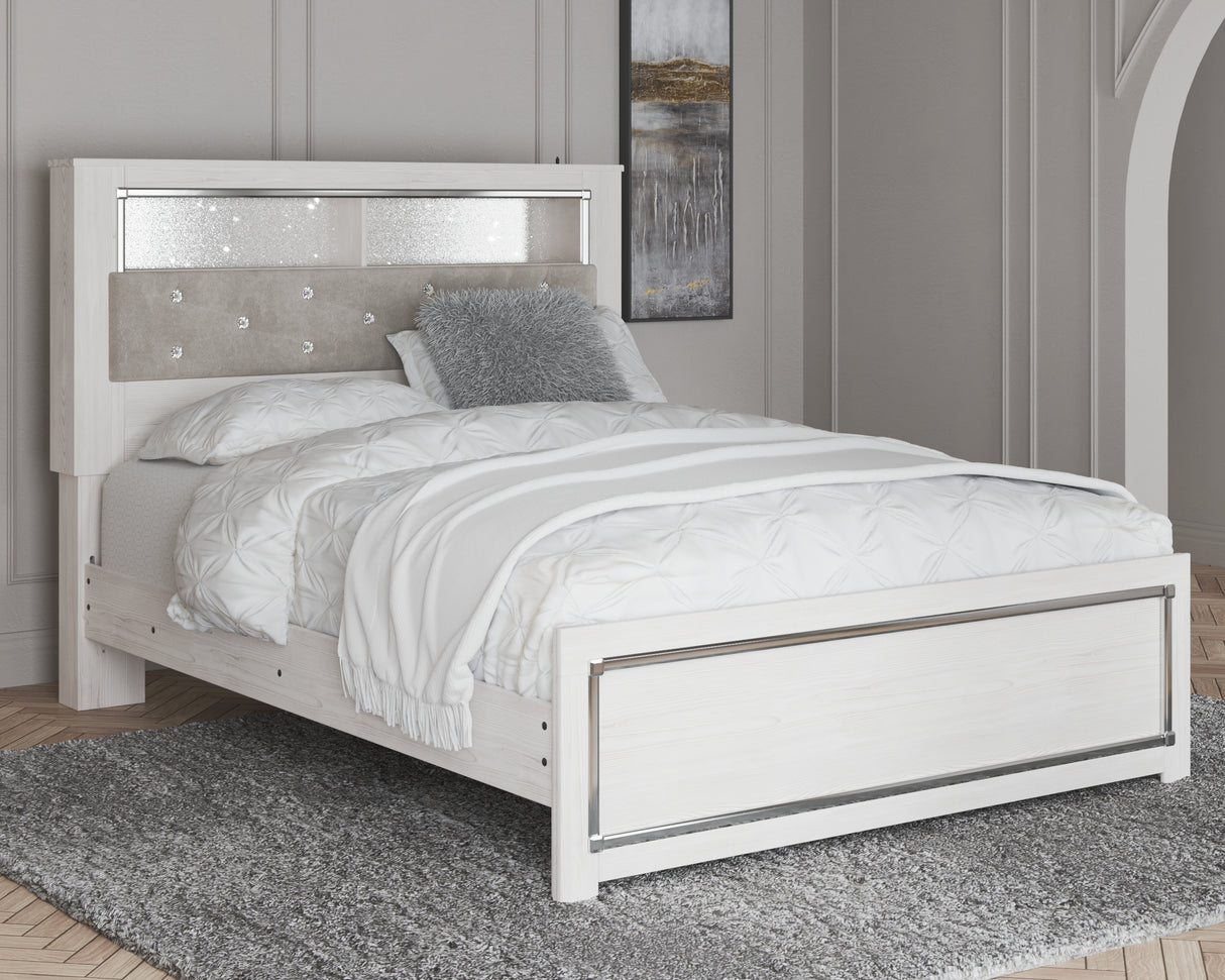 Furniture City Slidell - Ashley Furniture - Altyra Bedroom - Queen Panel Bookcase Bed / White - B2640B4