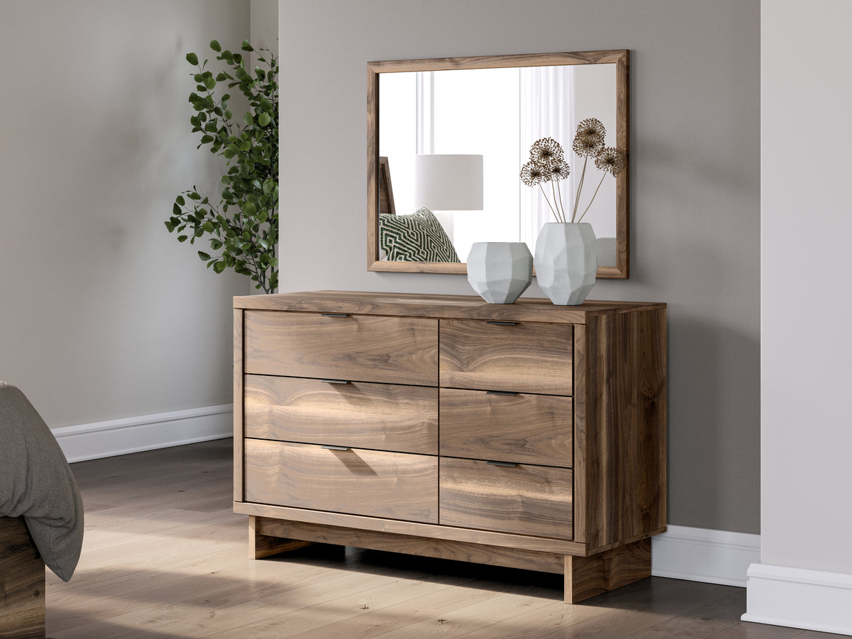 Furniture City Slidell - Ashley Furniture - Chirason Bedroom - Dresser and Mirror / Brown - PCB3367B20