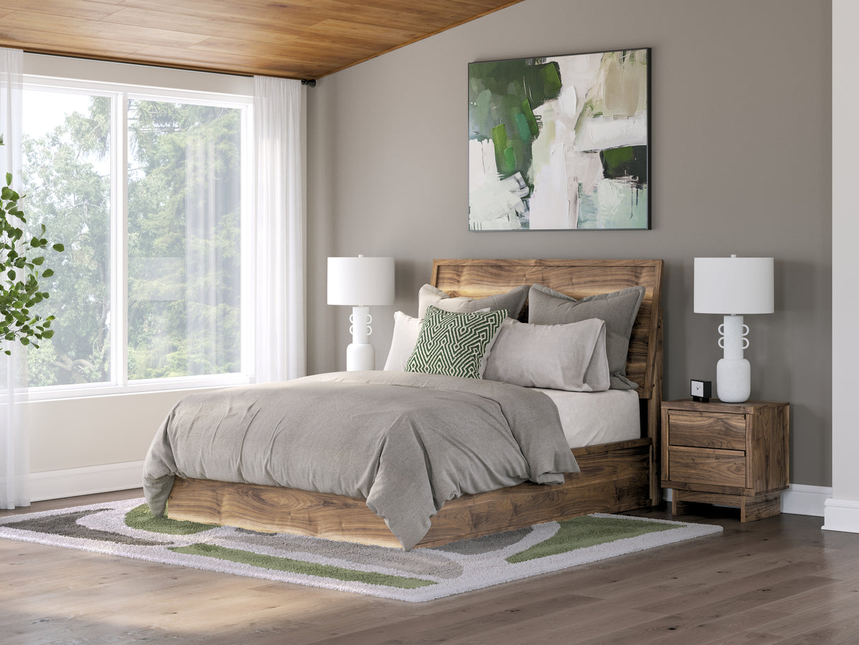 Furniture City Slidell - Ashley Furniture - Chirason Bedroom - Queen Panel Bed / Brown - PCB3367B2