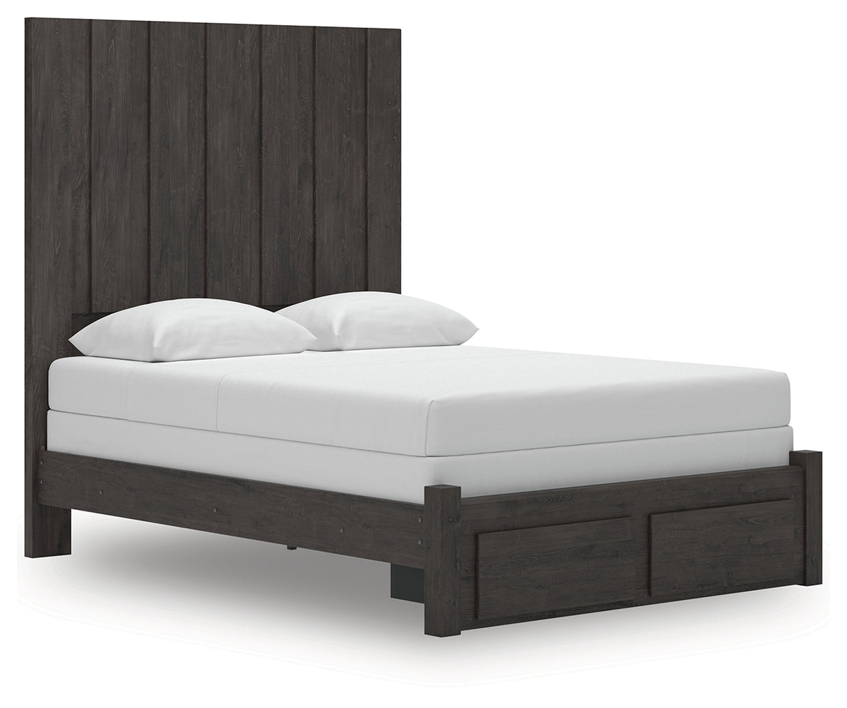 Furniture City Slidell - Ashley Furniture - Fraluna Bedroom - Queen Panel Storage Bed / Charcoal - PCB3370B4
