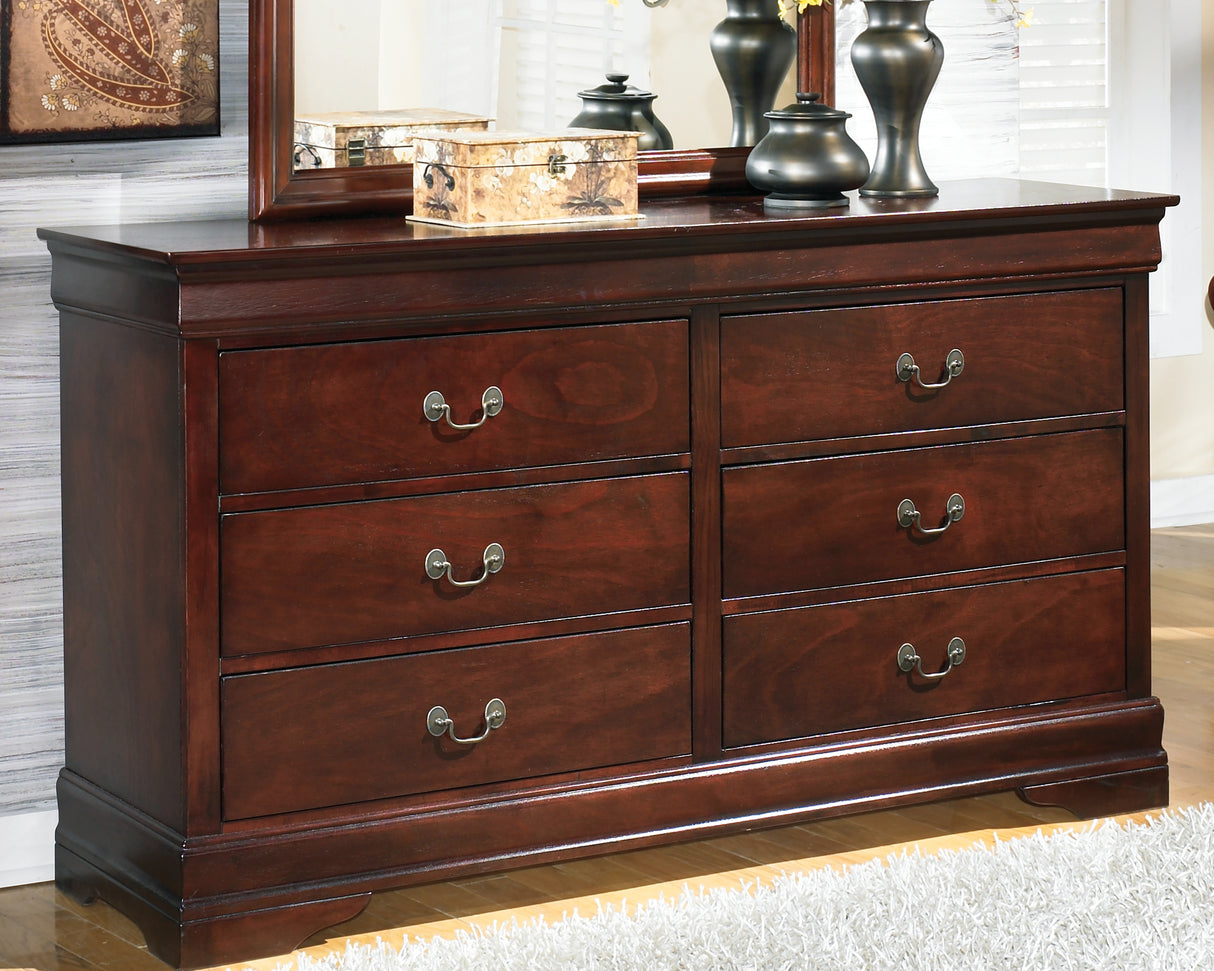 Furniture City Slidell - Ashley Furniture - Alisdair Bedroom - Dresser / Reddish Brown - B376-31