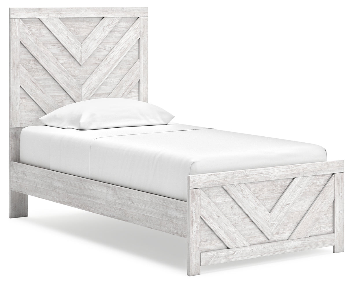 Furniture City Slidell - Ashley Furniture - Cayboni Bedroom - Queen Panel Bed / Whitewash - B3788B4