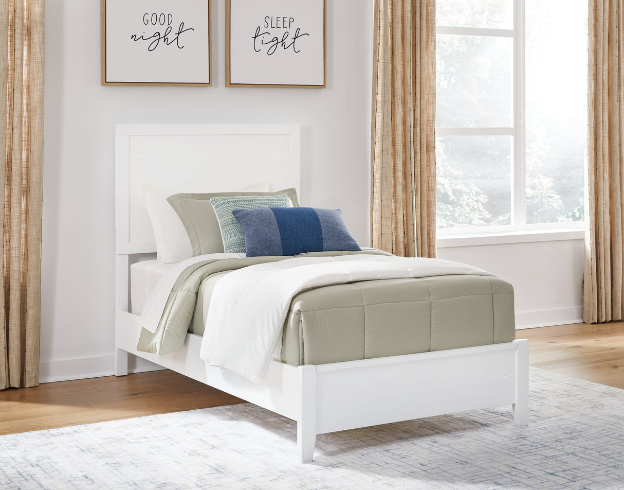 Furniture City Slidell - Ashley Furniture - Binterglen Bedroom - Twin Panel Bed / White - B427B2