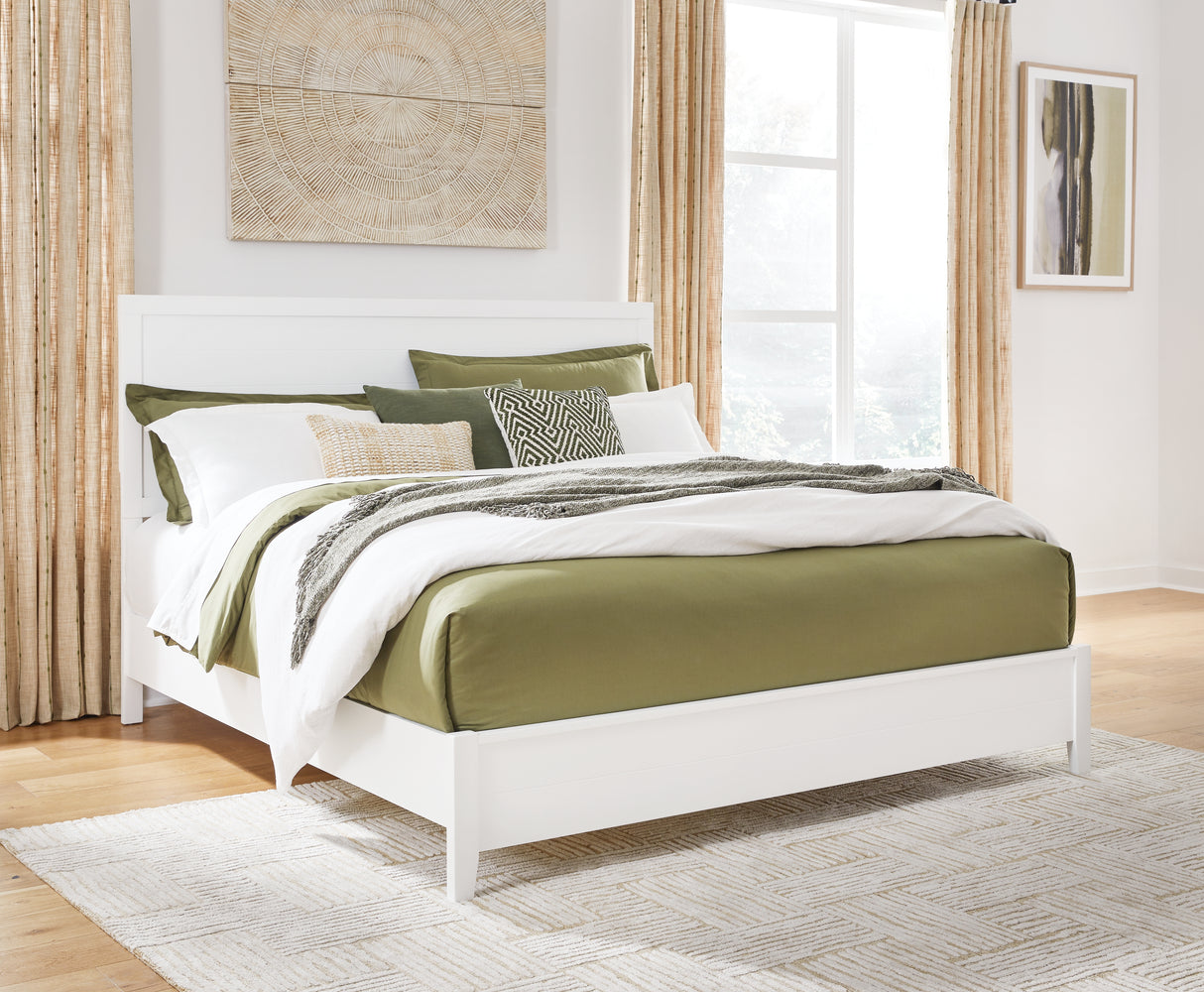 Furniture City Slidell - Ashley Furniture - Binterglen Bedroom - Queen Panel Bed / White - B427B6