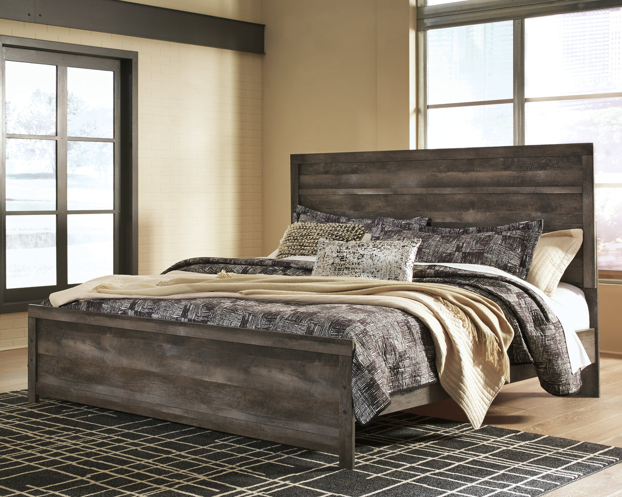 Furniture City Slidell - Ashley Furniture - Wynnlow Bedroom - King Panel Bed / Gray - B440B8
