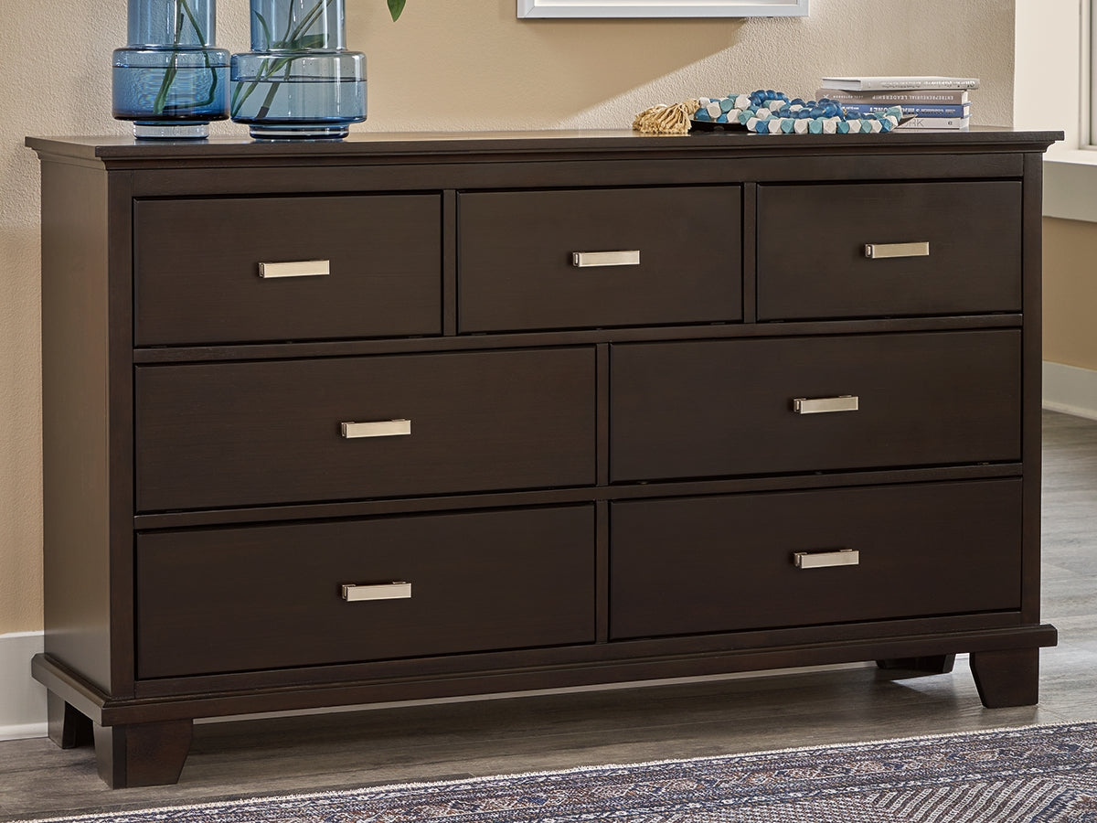 Furniture City Slidell - Ashley Furniture - Covetown Bedroom - Dresser / Dark Brown - B441-31
