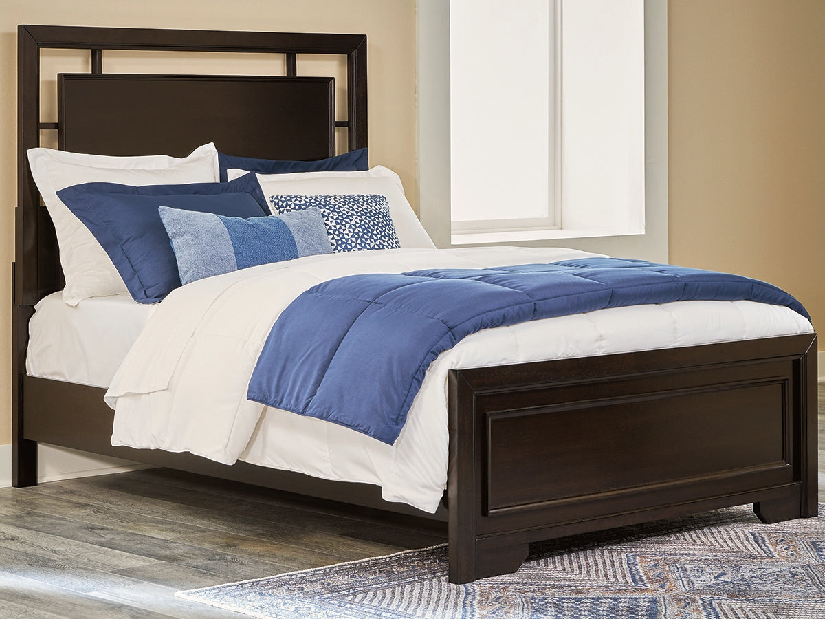 Furniture City Slidell - Ashley Furniture - Covetown Bedroom - Full Panel Bed / Dark Brown - B441B4
