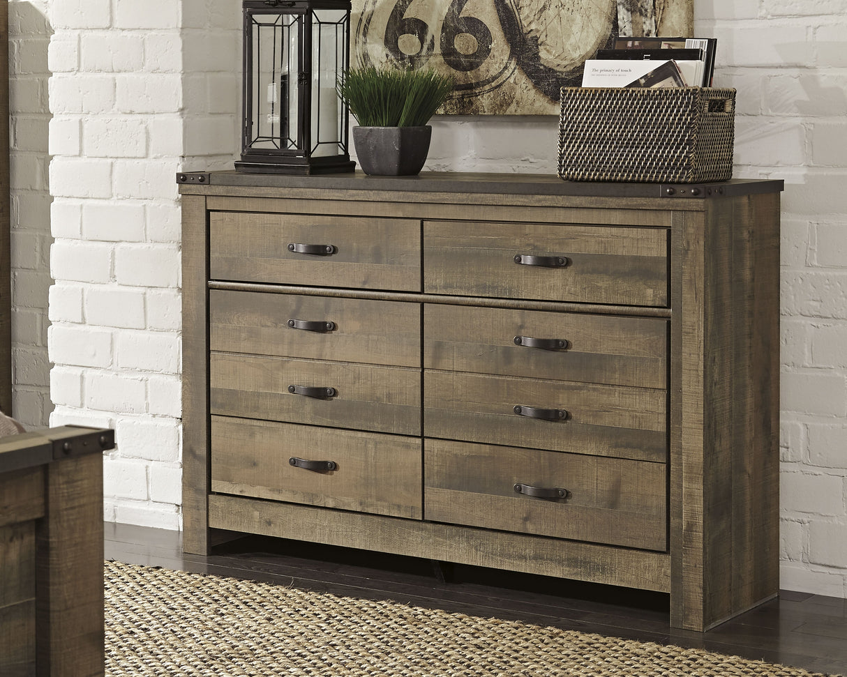 Furniture City Slidell - Ashley Furniture - Trinell Bedroom - Six Drawer Dresser / Brown - B446-31