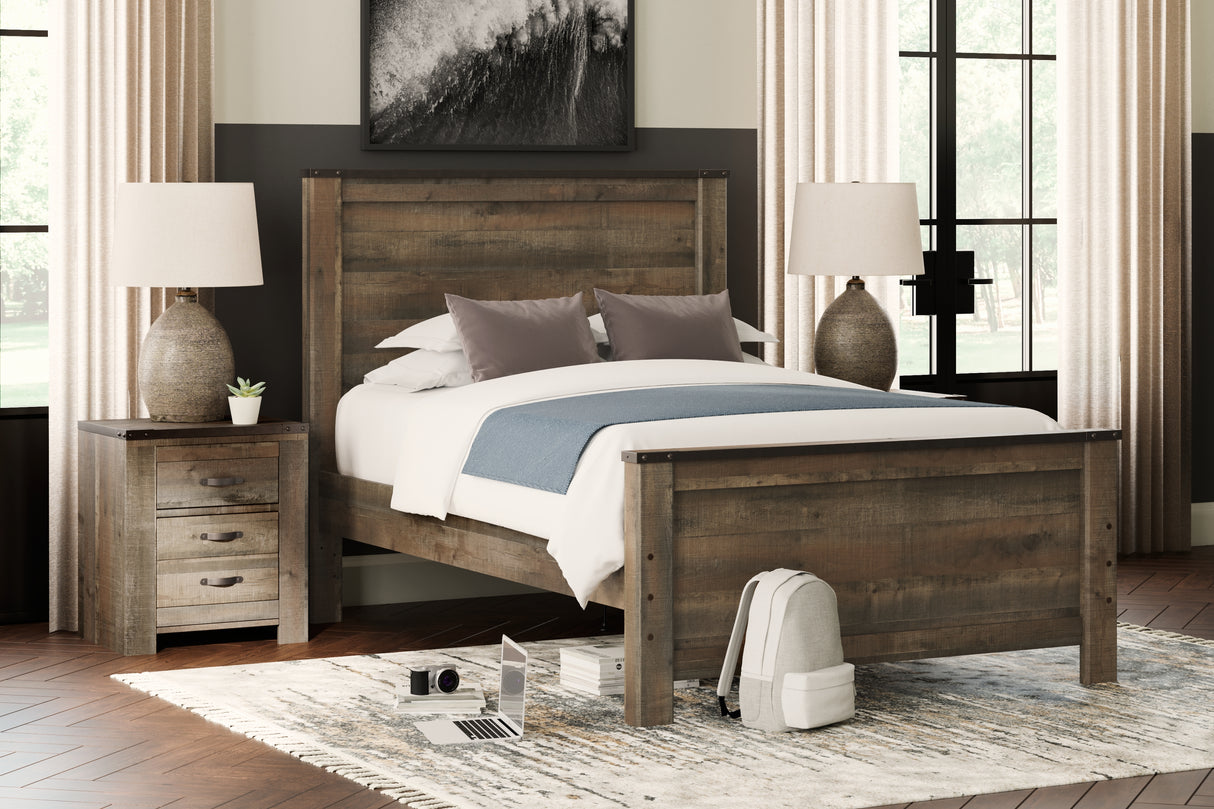 Furniture City Slidell - Ashley Furniture - Trinell Bedroom - Full Panel Bed / Brown - B446B3
