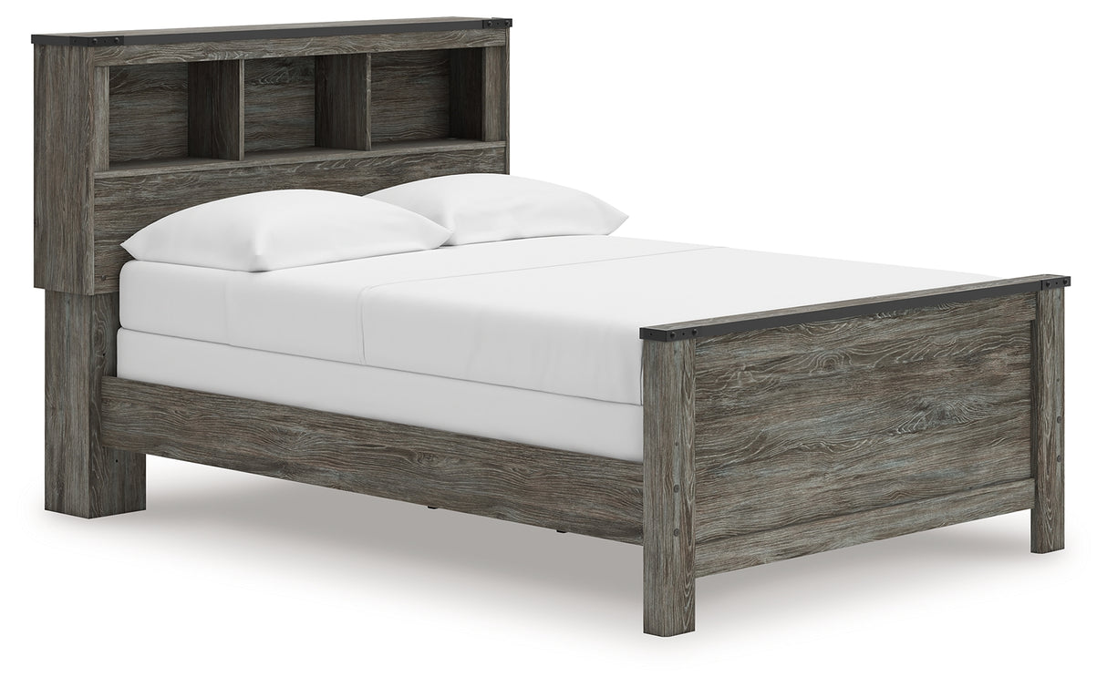 Furniture City Slidell - Ashley Furniture - Frandern Bedroom - Full Bookcase Panel Bed / Gray - B4480B3