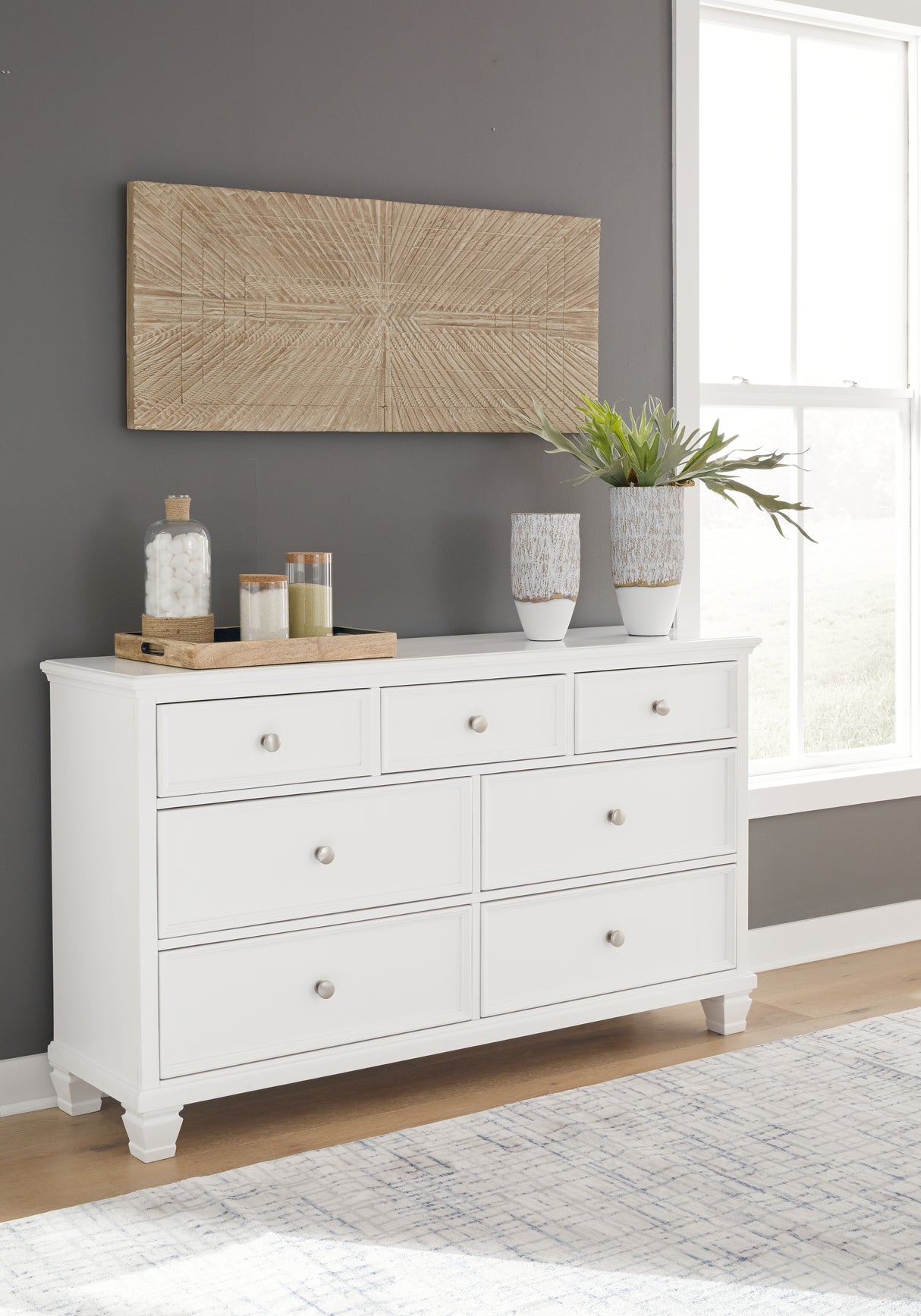 Furniture City Slidell - Ashley Furniture - Fortman Bedroom - King Panel Storage Bed / White - B680B22