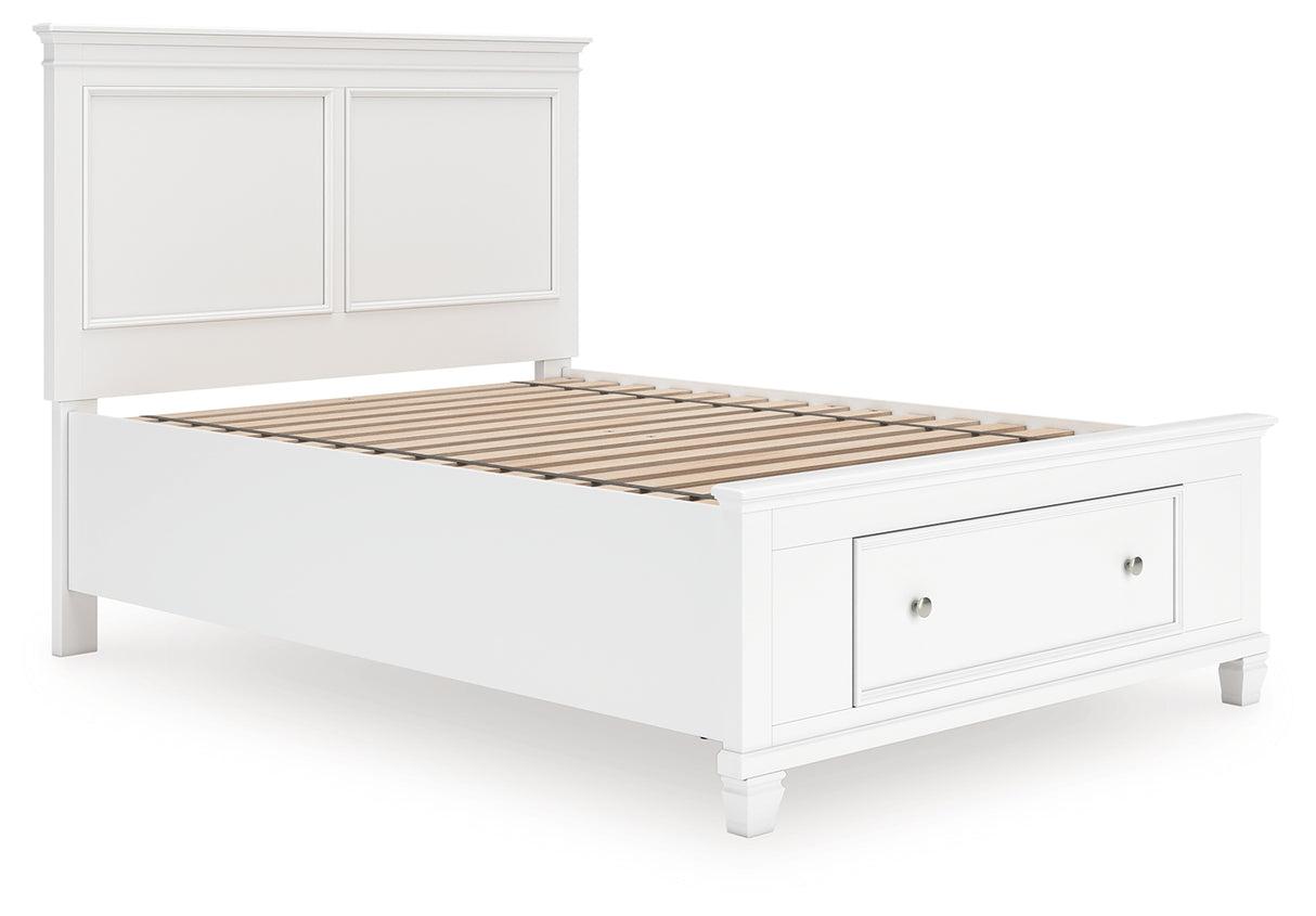 Furniture City Slidell - Ashley Furniture - Fortman Bedroom - Full Panel Storage Bed / White - B680B25