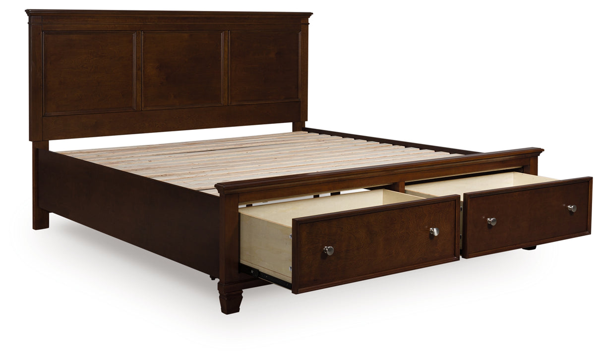 Furniture City Slidell - Ashley Furniture - Danabrin Bedroom - King Panel Storage Bed / Brown - B685B18
