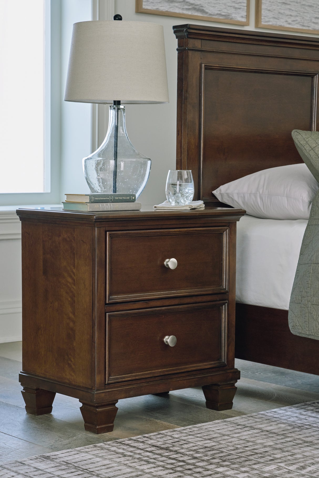 Furniture City Slidell - Ashley Furniture - Danabrin Bedroom - Two Drawer Night Stand / Brown - B685-92