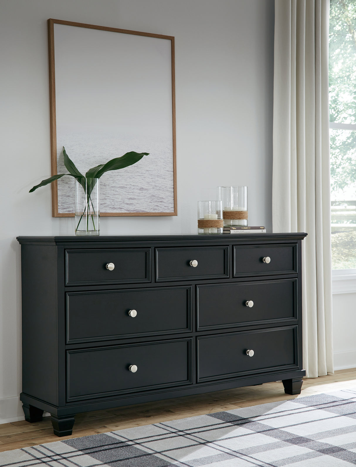 Furniture City Slidell - Ashley Furniture - Lanolee Bedroom - Dresser / Black - B687-31