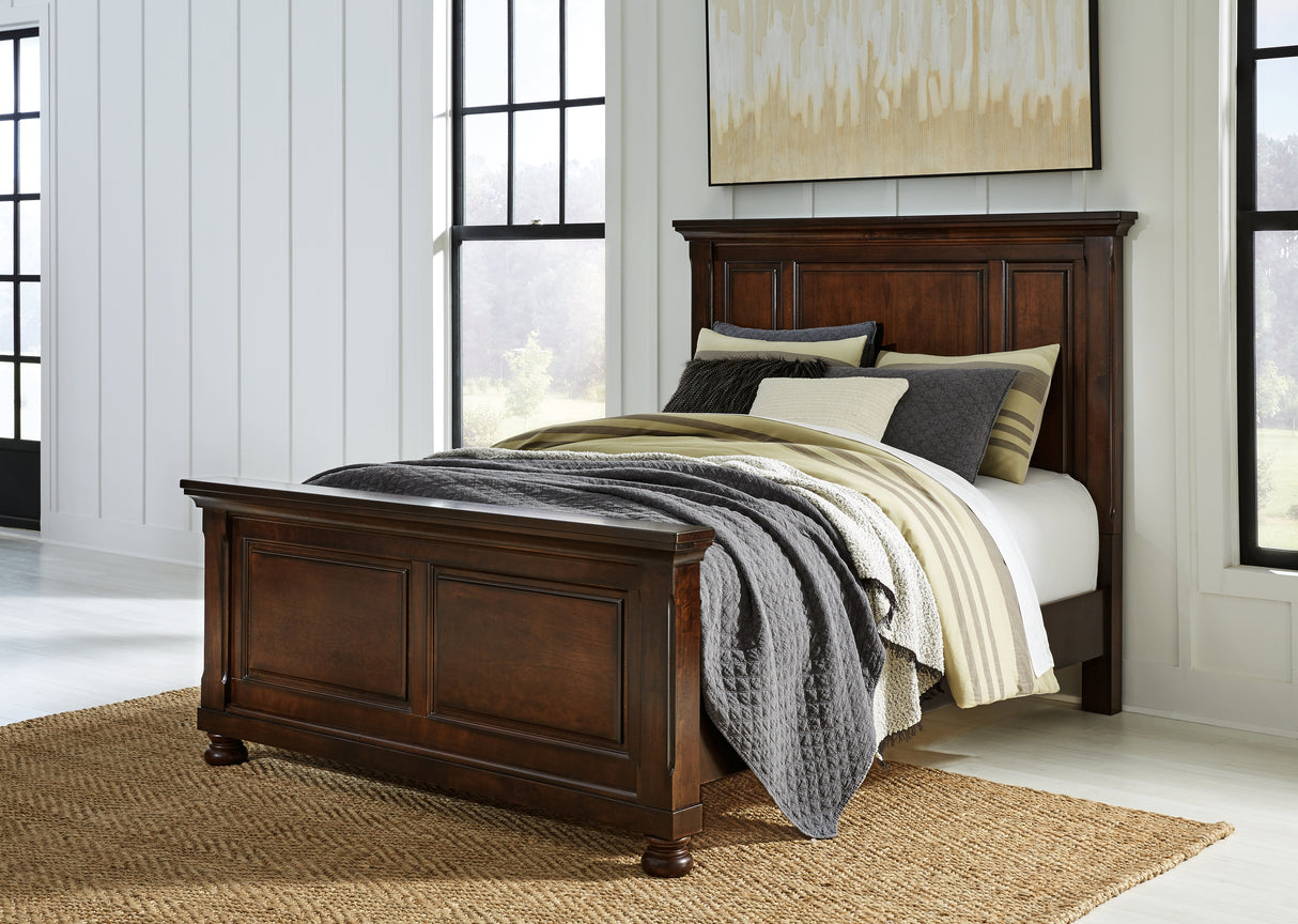 Furniture City Slidell - Ashley Furniture - Porter Bedroom - Queen Panel Bed / Rustic Brown - B697B2