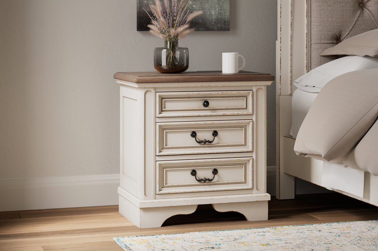 Furniture City Slidell - Ashley Furniture - Realyn Bedroom - Three Drawer Night Stand / Two-tone - B743-93
