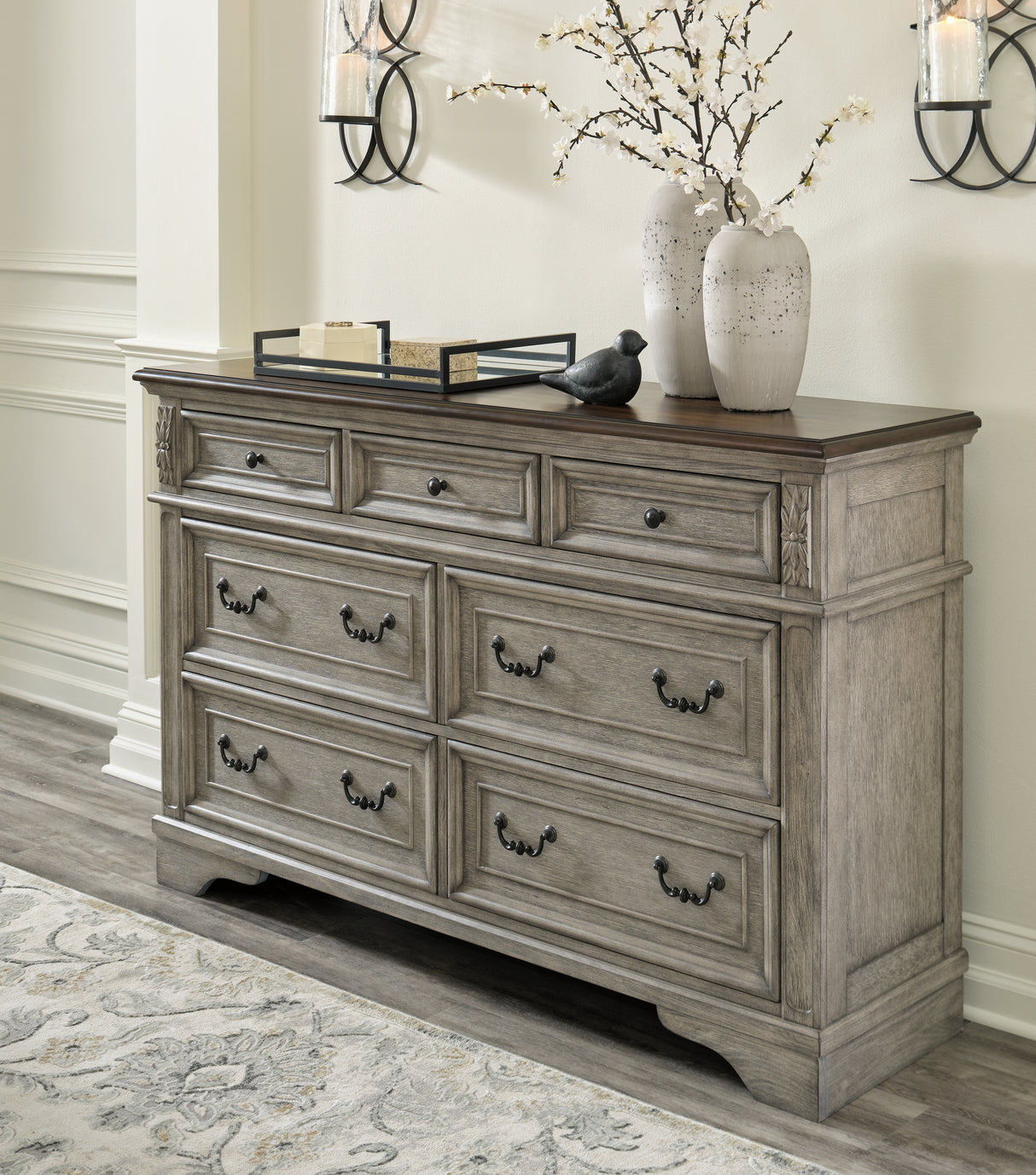 Furniture City Slidell - Ashley Furniture - Lodenbay Bedroom - Dresser / Antique Gray/Brown - B751-31