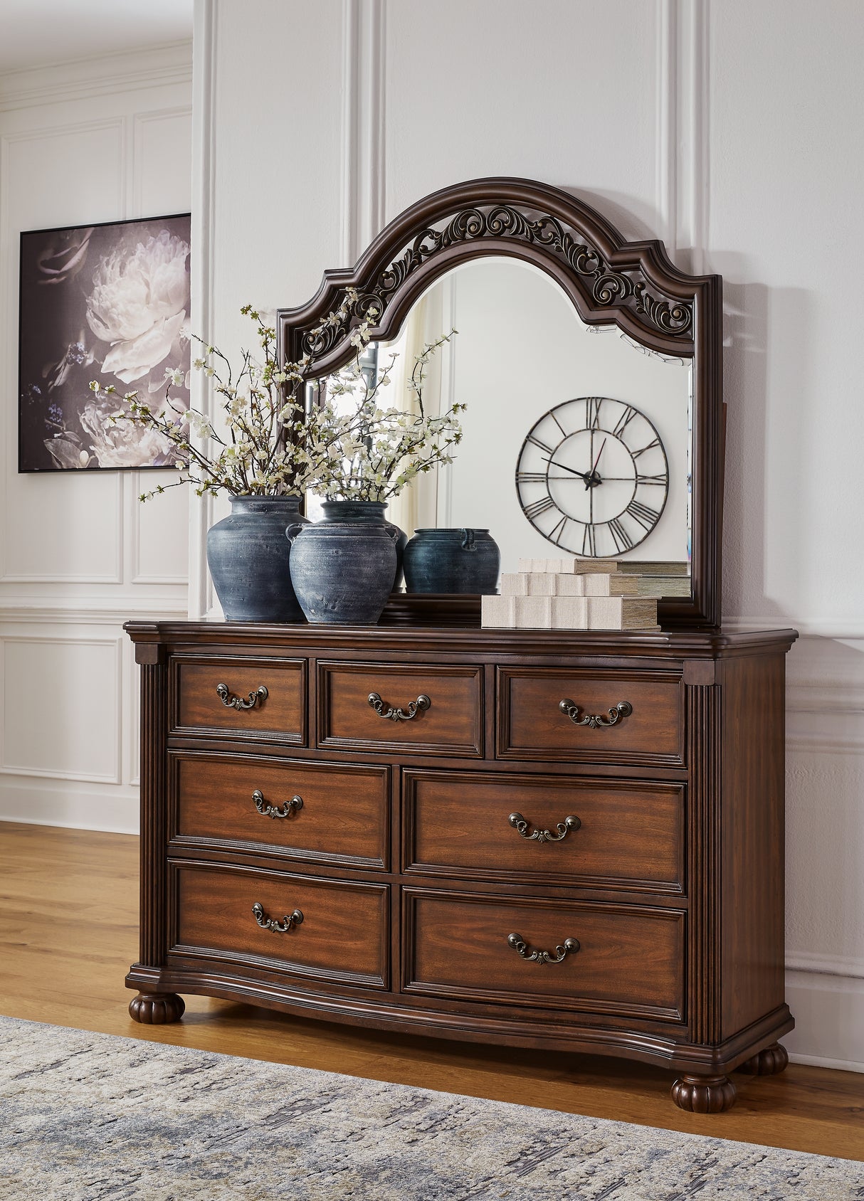 Furniture City Slidell - Ashley Furniture - Lavinton Bedroom - Dresser and Mirror / Brown - B764B1