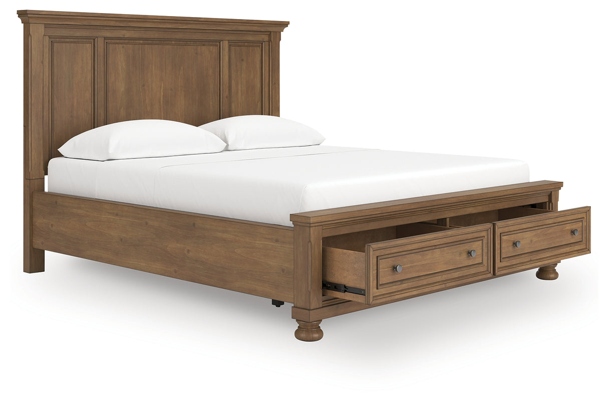 Furniture City Slidell - Ashley Furniture - Feddinger Bedroom - California King Panel Storage Bed / Medium Brown - PCB779B13