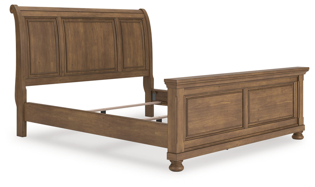 Furniture City Slidell - Ashley Furniture - Feddinger Bedroom - California King Sleigh Bed / Medium Brown - PCB779B16