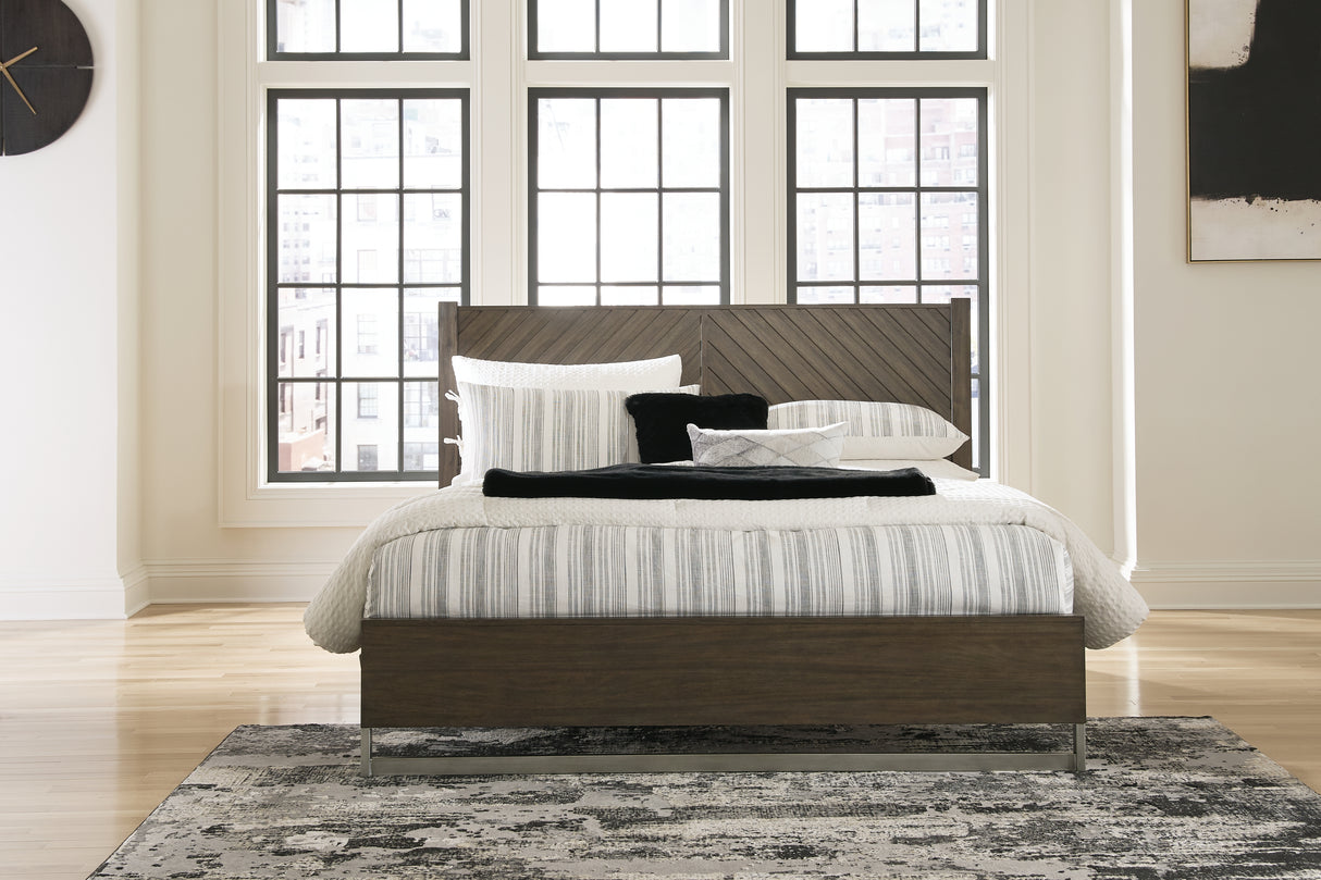 Furniture City Slidell - Ashley Furniture - Arkenton Bedroom - King Panel Bed / Grayish Brown - B786B4