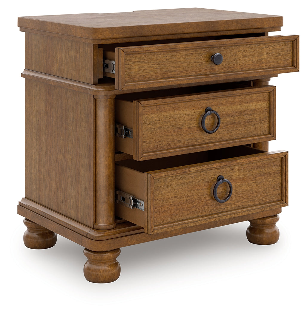 Furniture City Slidell - Ashley Furniture - Rowlenstown Bedroom - Three Drawer Night Stand / Brown - PCB824-93