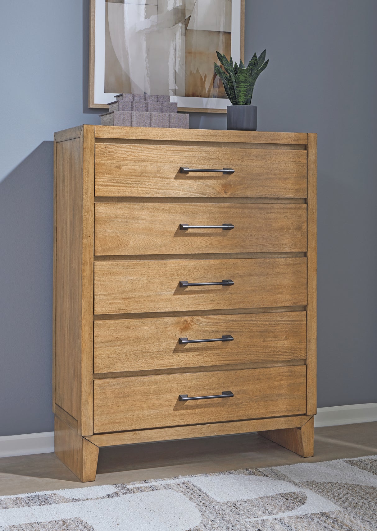 Furniture City Slidell - Ashley Furniture - Sherbana Bedroom - Two Drawer Night Stand / Light Brown - B833-92