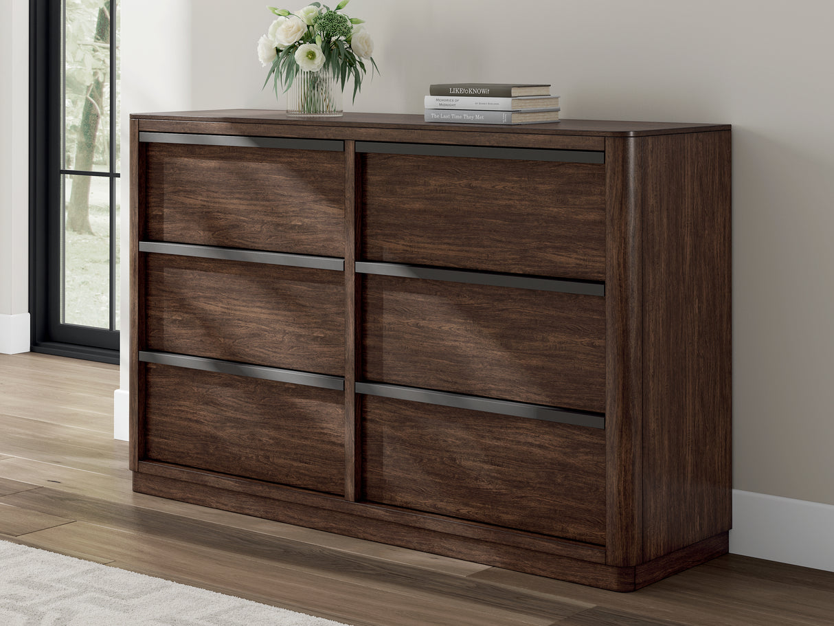 Furniture City Slidell - Ashley Furniture - Dilenno Bedroom - Dresser / Dark Brown - PCB857-31