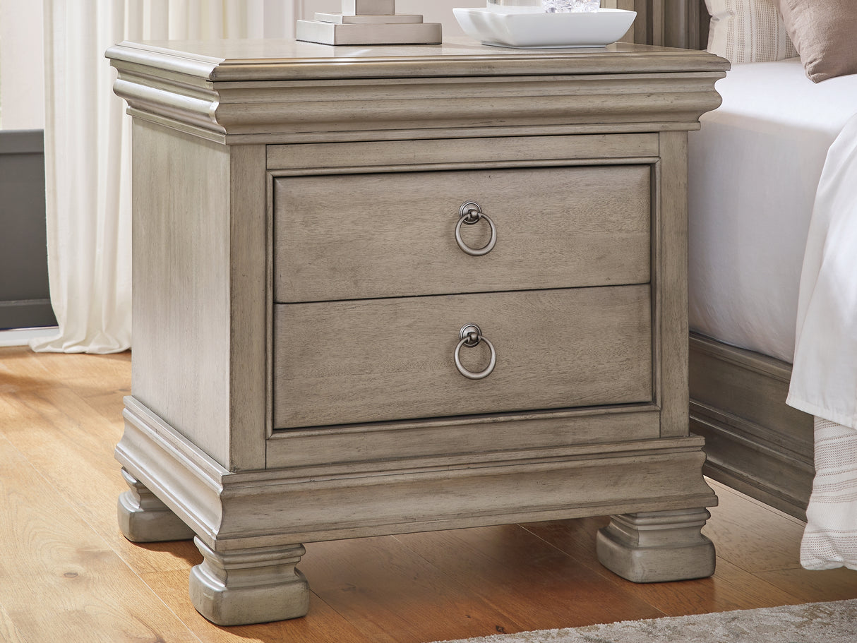 Furniture City Slidell - Ashley Furniture - Lexorne Bedroom - Three Drawer Night Stand / Gray - B924-93
