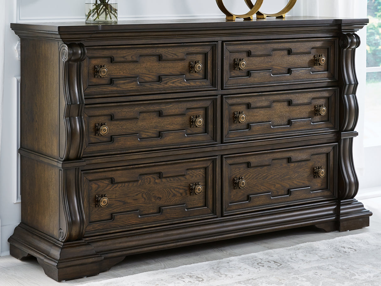 Furniture City Slidell - Ashley Furniture - Maylee Bedroom - Dresser / Dark Brown - B947-31