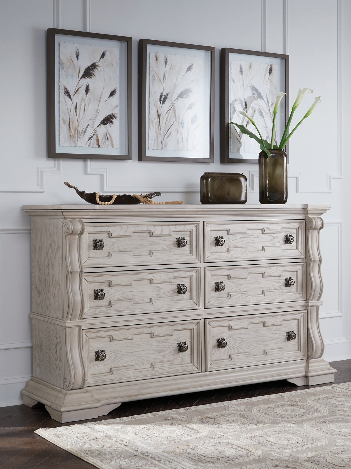 Furniture City Slidell - Ashley Furniture - Bruchandi Bedroom - Dresser / Antique White - PCB948-31