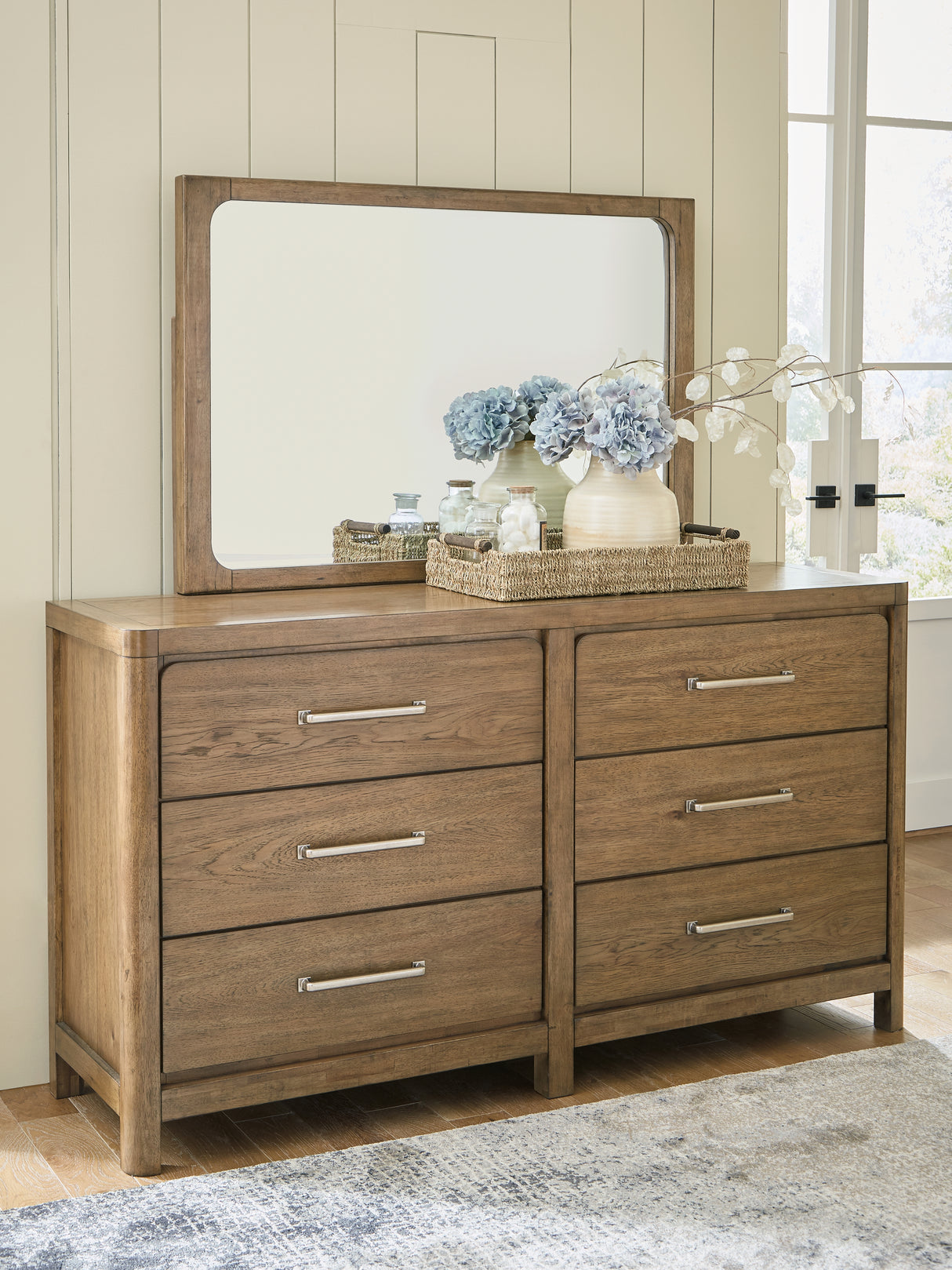 Furniture City Slidell - Ashley Furniture - Cabalynn Bedroom - Dresser and Mirror / Light Brown - B974B1
