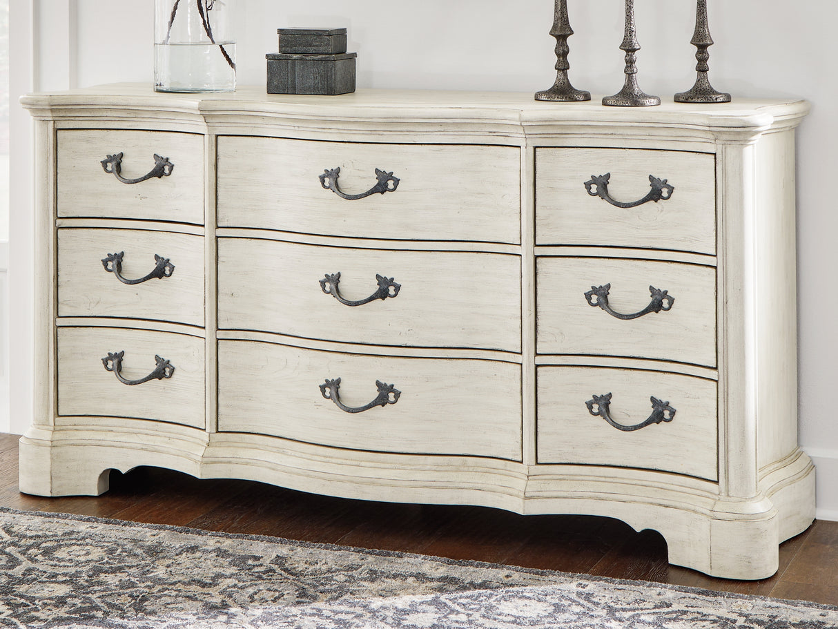 Furniture City Slidell - Ashley Furniture - Arlendyne Bedroom - Dresser / Antique White - B980-31