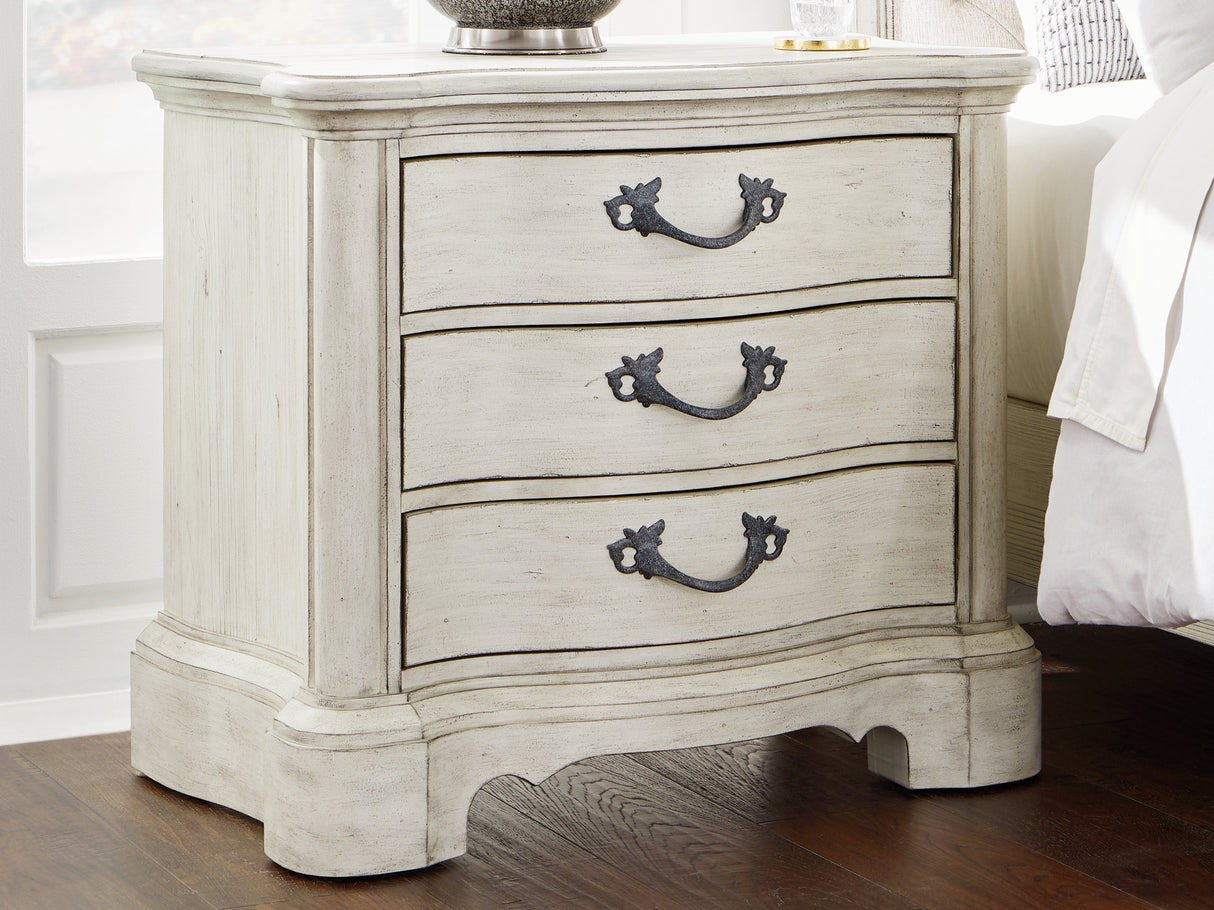 Furniture City Slidell - Ashley Furniture - Arlendyne Bedroom - Three Drawer Night Stand / Antique White - B980-93