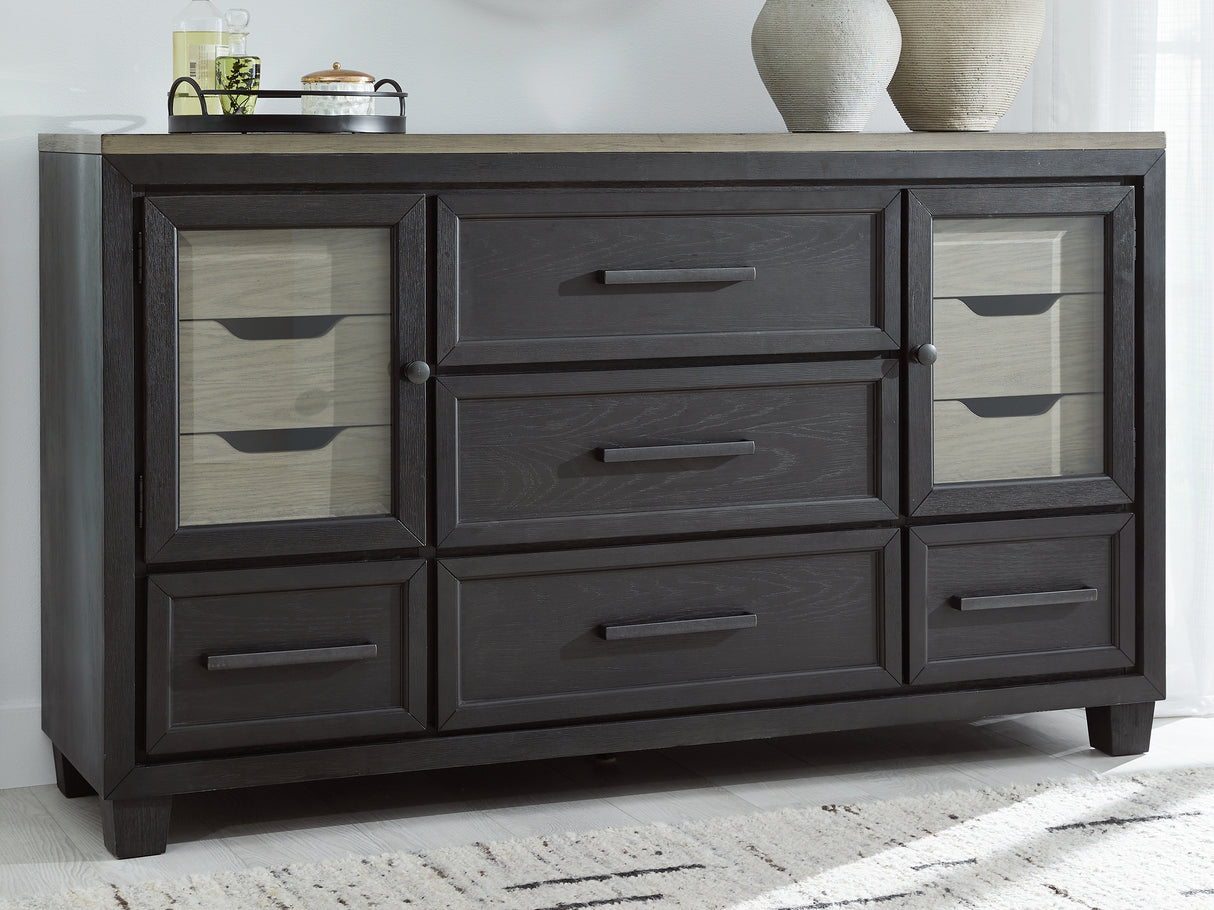 Furniture City Slidell - Ashley Furniture - Foyland Bedroom - Dresser / Black/Brown - B989-31