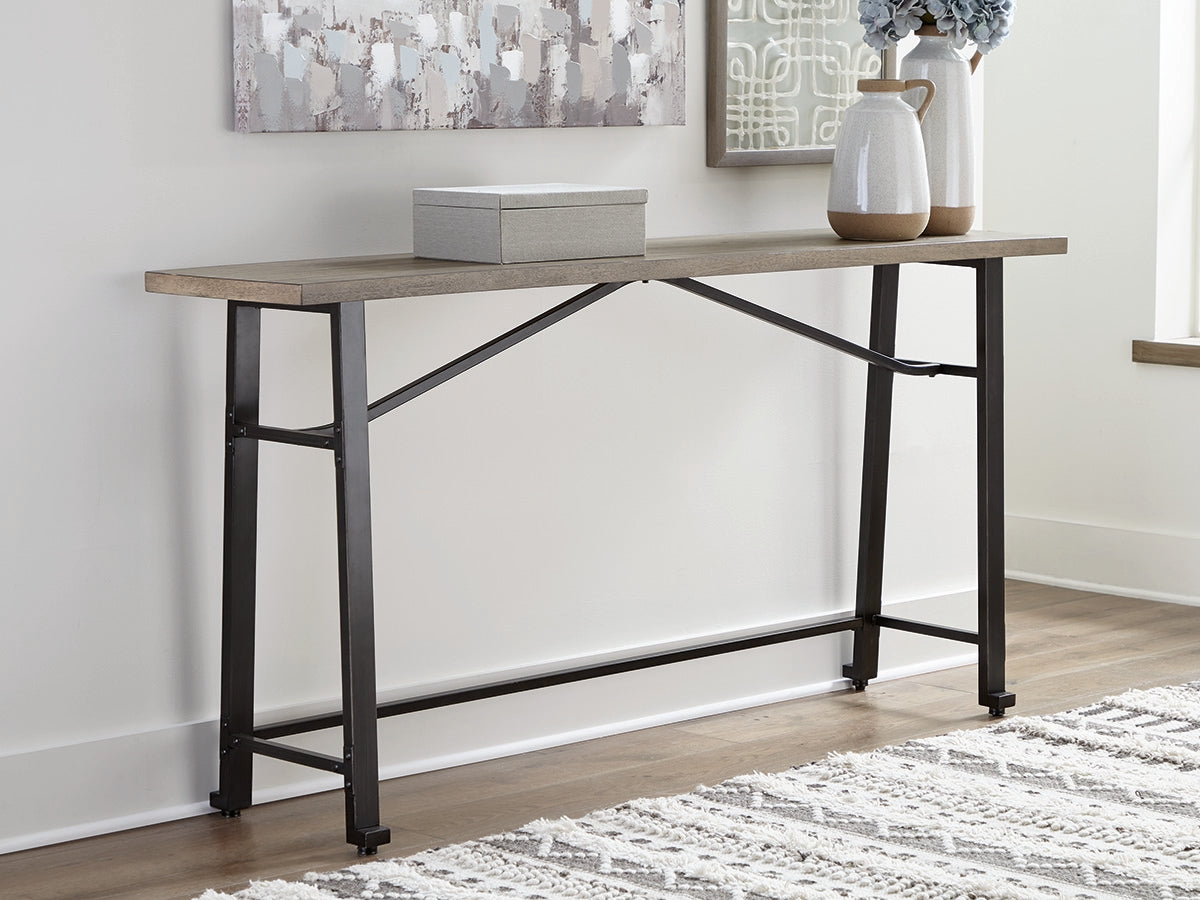 Furniture City Slidell - Ashley Furniture - Lesterton Dining Room - Long Counter Table / Light Brown/Black - D334-52