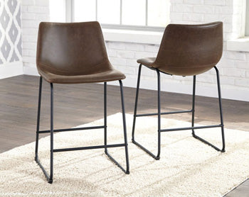 Furniture City Slidell - Ashley Furniture - Centiar Dining Room - Counter Height Bar Stool (Set of 2) / Brown - D372-124X2